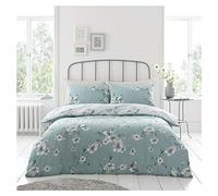 FAIRWAYUK Duck Egg Bedding Sets Double, Floral Duvet Cover Set with Pillowcase, Reversible Printed Quilt Covers Bed Set, Poly-Cotton Ultra Soft Easy Care