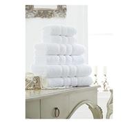 FAIRWAYUK Egyptian Cotton Bath Sheets Pack of 2-550 GSM, 100% Egyptian Cotton Ultra Soft Highly Absorbent Towels Bath Sheets (90x140cm), Extra Large Quick Dry, White