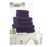 FAIRWAYUK Egyptian Cotton Bath Sheets Pack of 2-550 GSM, 100% Egyptian Cotton Ultra Soft Highly Absorbent Towels Bath Sheets (90x140cm), Extra Large Quick Dry, Purple