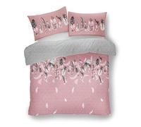FAIRWAYUK Pink Bedding Set King Size Bed, Duvet Quilt Cover with Pillowcase, Reversible, Ultra Soft, Easy Care