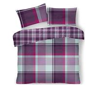 FAIRWAYUK Purple Bed Set King, Duvet Quilt Cover with Pillowcase, Reversible Bedding, Super Soft
