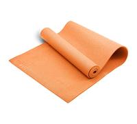 FAIRWAYUK PVC Exercise Mat with Carry Straps, Thick Sport Mat, Eco Friendly Foam 6mm for Pilates, Gymnastics and Meditation (Ochre)