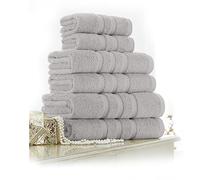 FAIRWAYUK Towels - Premium Bath Towels 2 Pack - 70x120cm - Ultra Soft 100% Egyptian Cotton, Highly Absorbent Quick Dry Extra Large Bath Towel, Hotel Quality Towels Set, Silver