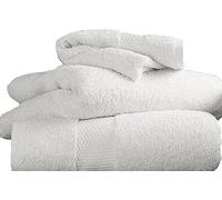 FAIRWAYUK Towels - Premium Hand Towels 4 Pack (50x80cm, 100% Egyptian Cotton, 700 GSM, Ultra Soft and Highly Absorbent Extra Large Hand Towels, Hotel & Spa Quality Bathroom Hand Towel, White
