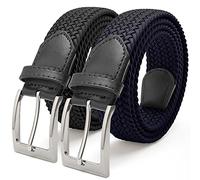 Fairwin Men's Stretchy Belt, 1.3'' Width Unisex Elastic Braided Stretch Belts - - Waist（32“-35”）