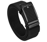 FAIRWIN Ratchet Belt Men - Tactical Nylon Web Belts, Gift for Work，Golf, Casual Jeans, Pants and Everyday Use, Black, 36-42W/M