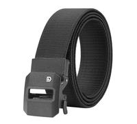 FAIRWIN Ratchet Belt Men - Tactical Stretch Nylon Web Work Belts, Gift for Casual Jeans, Pants, Golf, and Everyday Use, Black, XL(Waist 46"-50")