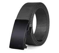 FAIRWIN Ratchet Belts for Men - Nylon Web Belt for Golf Tactical Work Casual, Adjustable Webbing with Ratcheting Buckle, Black, XXL(50"-54"Waist)