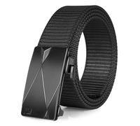 FAIRWIN Ratchet Belts for Men - Nylon Web Belt for Golf Tactical Work Casual, Adjustable Webbing with Ratcheting Buckle, Rhombus, L(42"-46"Waist)