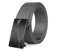 FAIRWIN Ratchet Belts for Men - Nylon Web Belt for Golf Tactical Work Casual, Adjustable Webbing with Ratcheting Buckle, Cloudy, M(36"-42"Waist)