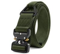 Fairwin Tactical Rigger Belt, 1.7 Inches Mens Nylon Webbing Utility Belt with V-Ring Heavy-Duty Quick-Release Buckle