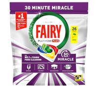 Fairy 30 Minute Miracle Platinum Plus Dishwasher Tablets 26 Capsules