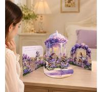 Fairy 3D Pop Up Card, Freestanding Trifold Keepsake Display | Enchanted Garden Theme, Desktop Accent, Birthday and Special Occasions, Multi Panel Paper Art, Gifts for Women