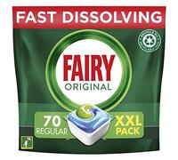 Fairy All-In-1 Dishwasher Tablets Bulk, 70 Tablets, Original, XXL Pack, Effective Even On Dried-On Grease