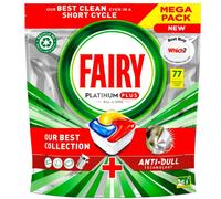 Fairy All In One Dishwasher Tablets Platinum Plus Lemon 77 pcs