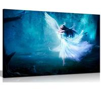 Fairy Angel Dancing Fantasy Canvas Wall Art Picture Print (30x20in)