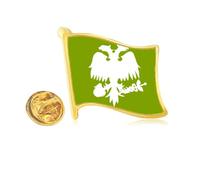 Fairy Animals Ferocious Foreign Ability Fly Eagle Golden Metal Flag Lapel Pin Badge
