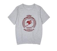 Fairy Anime Tail T-Shirt Dragon Slayer Short Sleeve Happy Natsu Dragneel T-Shirt Loose Summer Cotton Tee