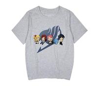 Fairy Anime Tail T-Shirt Happy Natsu Dragneel T-Shirt Erza Scarlet Short Sleeve Loose Summer Cotton Tee