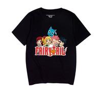 Fairy Anime Tail T-Shirt Happy Natsu Dragneel T-Shirt Erza Scarlet Short Sleeve Loose Summer Cotton Tee
