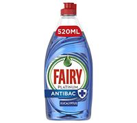 Fairy Platinum Anti-Bacterial Washing Up Liquid 520ml Eucalyptus