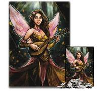 Fairy Bard with Lute 1000 Piece Jigsaw Puzzles for Adults Adult Game Gift Family Interactive Game Brain Challenge Gift 1000 PCS(38x26cm)