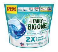 Fairy Non Bio The Big One PODS®, Washing Liquid Laundry Detergent Capasules, 40 Washes, 2X Stain Removal, Huggably Soft For Sensitive Skin