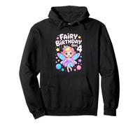 Fairy Birthday Girl 4 Magical Fourth Fairy Party Pullover Hoodie