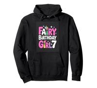 Fairy Birthday Girl 7 Seventh Fairy Birthday Party Pullover Hoodie