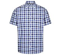 FAIRY BOUTIQUE Adults Short Sleeve Holkham Shirt Countrywear Check-Shirt Mens Summer Wear Doncaster Chest Pocket Collared Classic Shirts Blue