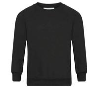 FAIRY BOUTIQUE Adults Unisex V Neck School Uniform Jumper Kids Long Sleeve Plain Pull Over Collage Sweatshirt Top