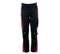 FAIRY BOUTIQUE Boys Outdoor Activity Workwear Cargo Trousers Kids Multi Pockets Junior Button Trousers Black Red