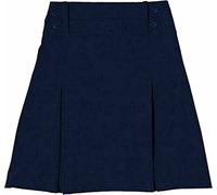 FAIRY BOUTIQUE Girls Half Elasticated 4 Button School Uniform Skirt Kids Casual Wear All Round Pleated School Skirt Navy