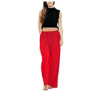 FAIRY BOUTIQUE Ladies ITY Palazzo Womens Full Length Wide Leg Flared Trousers Stretch Elasticated Waist Plus Size Pants