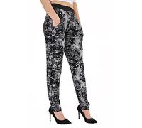 FAIRY BOUTIQUE Ladies Plus Size Harem Trousers Full Length Stretch Casual Pants Girls Baggy Trousers for Yoga Summer Beach (Tydye Webs UK 8-10)
