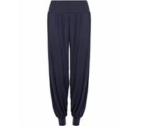 FAIRY BOUTIQUE Ladies Plus Size Harem Trousers Full Length Stretch Casual Pants Girls Baggy Trousers for Yoga Summer Beach (Navy UK 16-18 Womens)
