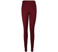 FAIRY BOUTIQUE Leggings for Women Soft Elastic Full Length Leggings, Plus Size Workout Gym Yoga Stretchy Pants (Burgundy L-X Large UK 16-18)