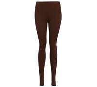 FAIRY BOUTIQUE Leggings for Women Soft Elastic Full Length Leggings, Plus Size Workout Gym Yoga Stretchy Pants (Brown 2X Large UK 20-22)