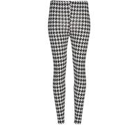 FAIRY BOUTIQUE Leggings for Women Soft Elastic Full Length Leggings, Plus Size Workout Gym Yoga Stretchy Pants(Dogtooth UK 12-14)