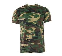 FAIRY BOUTIQUE Mens Military Hunting Digital Camouflage T-Shirt Adults Crew Neck Camo Print Regular Top