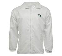 FAIRY BOUTIQUE Unisex Bowls Bowling Mesh Lined Zip up Jacket with Detachable Hood Plus Size waterproof Jacket (White 5X-Large)