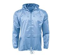 FAIRY BOUTIQUE Unisex Plain Rain Coat Kagoul Jacket Adults Water Resistant Hooded Cagoules Zip Closure Rainwear Coat