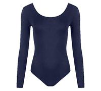 FAIRY BOUTIQUE Women Stretch Bodysuit Long Sleeve Top Girls Printed Scoop Neck Leotard Body Top T Shirt