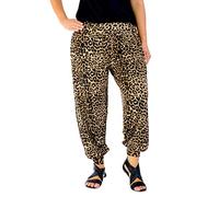 FAIRY BOUTIQUE Womens Ali Baba Harem Trouser Baggy Plus Size Elasticated Waist Lounge Pants for Yoga Summer Beach