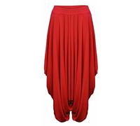 FAIRY BOUTIQUE Womens Alibaba Lagenlook Elastic Waist Harem Trouser Ladies Baggy Romper Drape Gathered Legging Trouser Pant