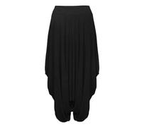 FAIRY BOUTIQUE Womens Alibaba Lagenlook Elastic Waist Harem Trouser Ladies Baggy Romper Drape Gathered Legging Trouser Pant Black