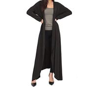 FAIRY BOUTIQUE Womens Long Sleeve Open Front Floaty Maxi Cardigan Ladies Lightweight Long Length Boyfriend Cardigan Black
