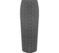 FAIRY BOUTIQUE Womens Monochrome Floral Print Long Stretch Maxi Skirt Ladies Casual Summer Wear Skirt Plus Size 14-28