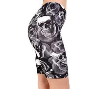 FAIRY BOUTIQUE Womens Plain Printed Gym Fitness Running Shorts Ladies Stretchy Dancing Cycling Shorts