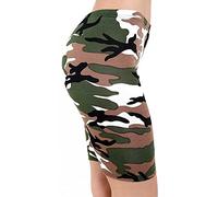 FAIRY BOUTIQUE Womens Plain Printed Gym Fitness Running Shorts Ladies Stretchy Dancing Cycling Shorts Camouflage